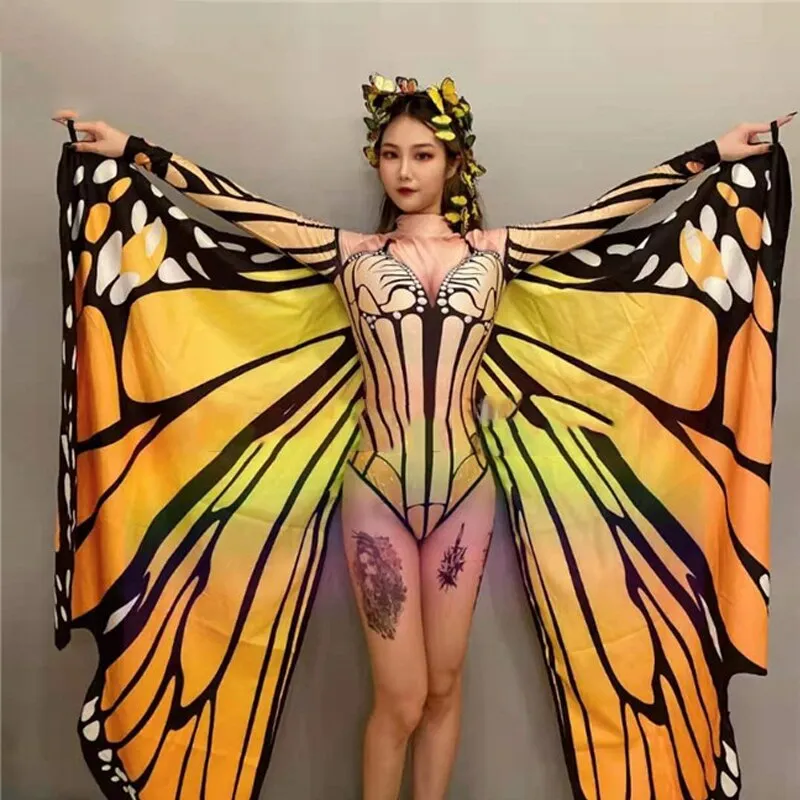 Jazz Dance Bodysuit For Women Adult Nightclub Female Singer Sexy