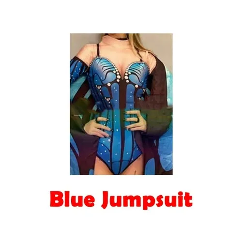 Jazz Dance Bodysuit For Women Adult Nightclub Female Singer Sexy