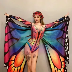 Jazz Dance Bodysuit For Women Adult Nightclub Female Singer Sexy