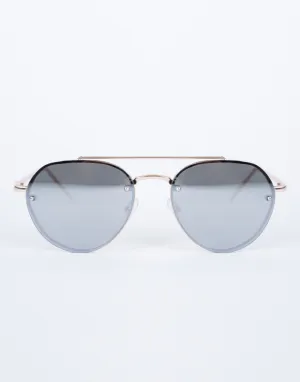 Jetsetter Reflective Aviators