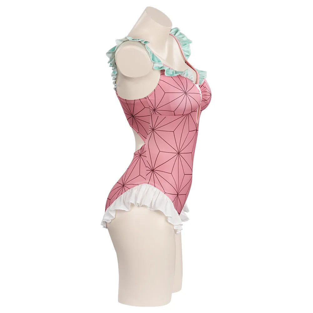 Kamado Nezuko Bodysuit Swimwear Outfits Cosplay Costume