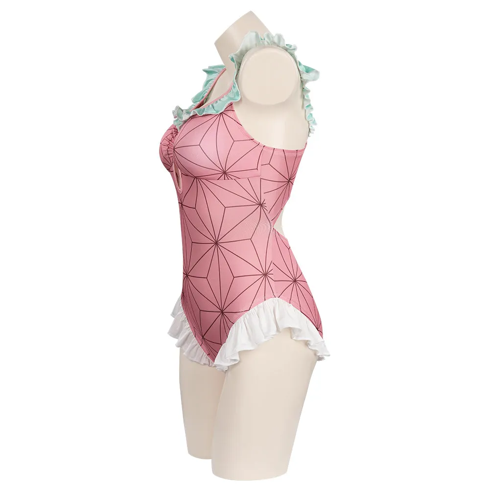 Kamado Nezuko Bodysuit Swimwear Outfits Cosplay Costume