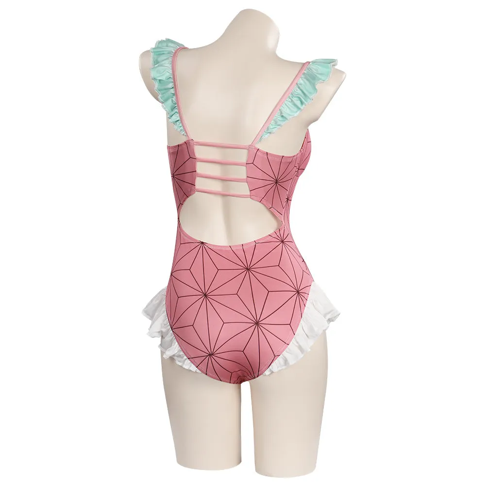 Kamado Nezuko Bodysuit Swimwear Outfits Cosplay Costume