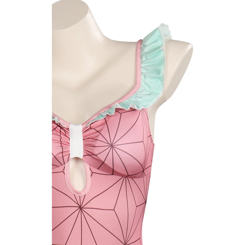 Kamado Nezuko Bodysuit Swimwear Outfits Cosplay Costume