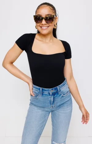 Kardashian Bodysuit, BLACK