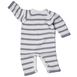 Knit Baby Romper - Stripe