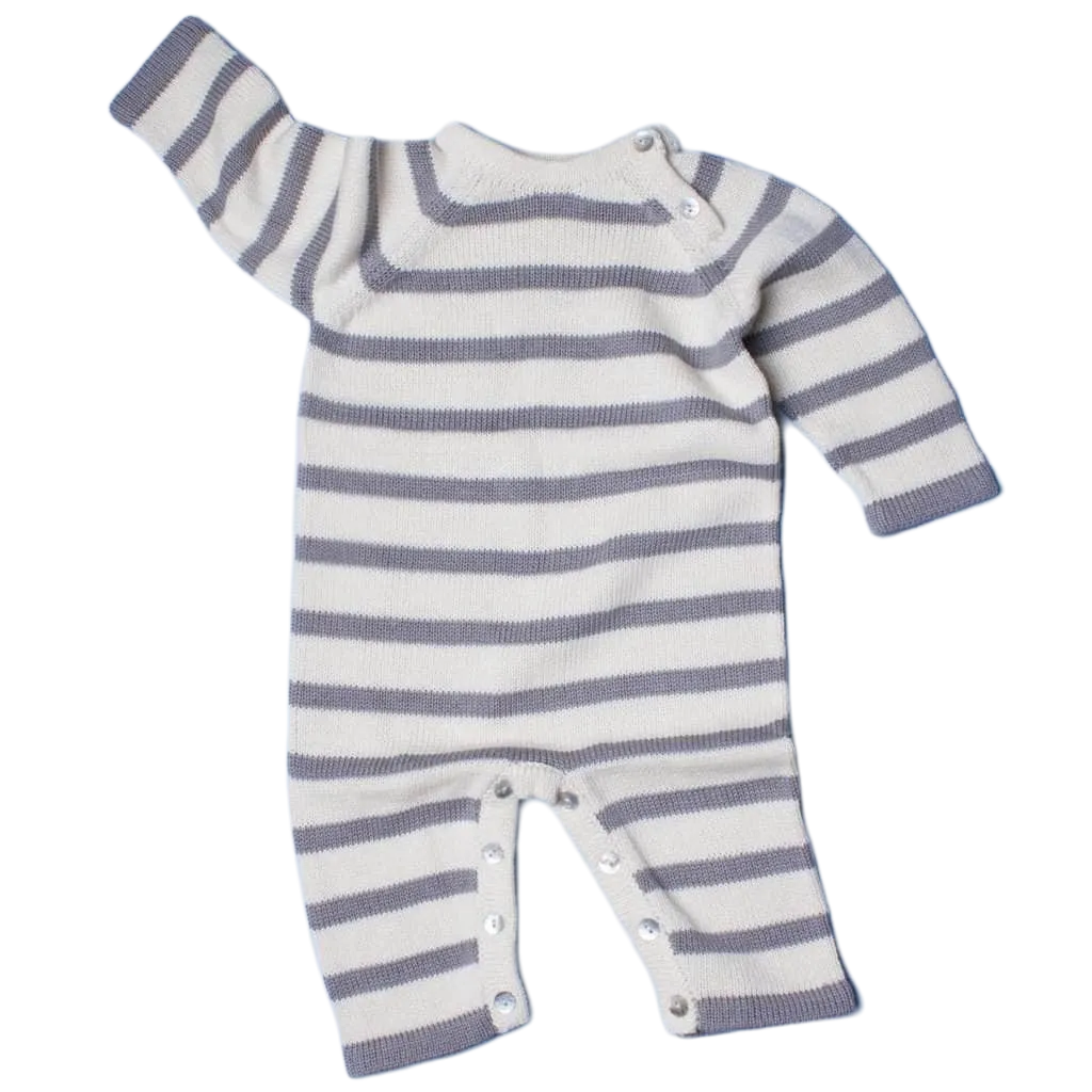 Knit Baby Romper - Stripe
