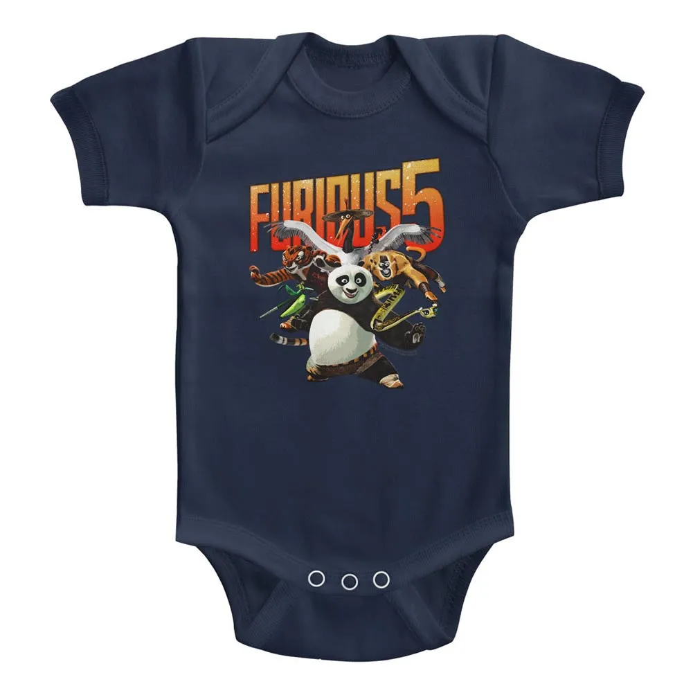 Kung Fu Panda Furious 5 Baby Bodysuit