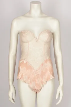 LA PERLA PINK LACE BODYSUIT