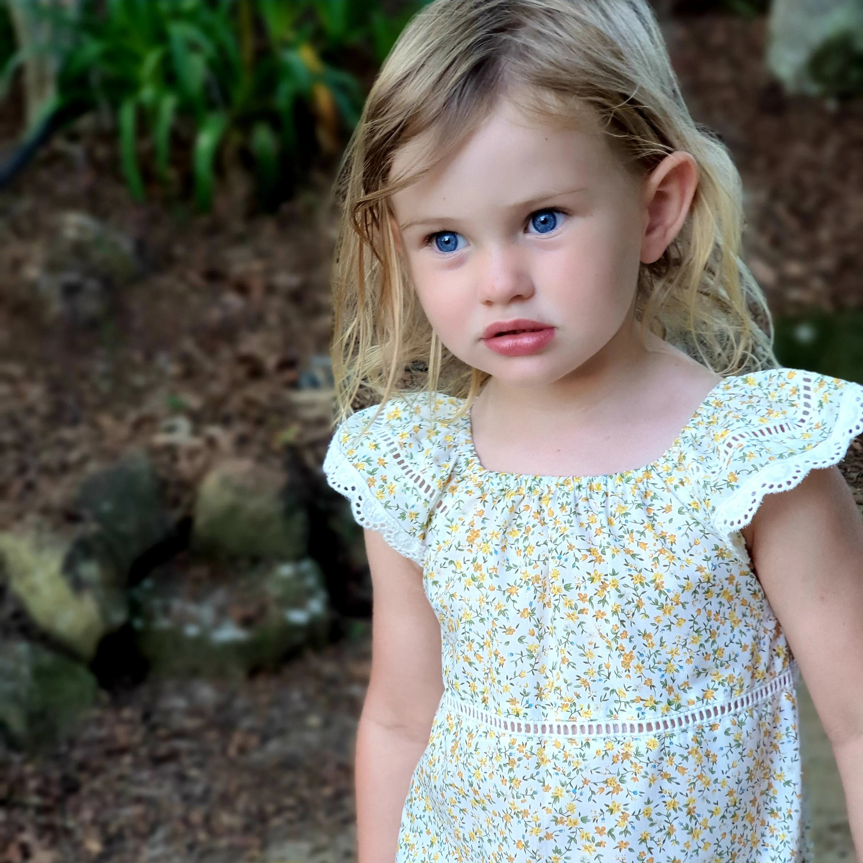 Lace Bodysuit - Cottage Flowers