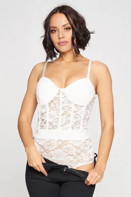 Lace Bustier Bodysuit