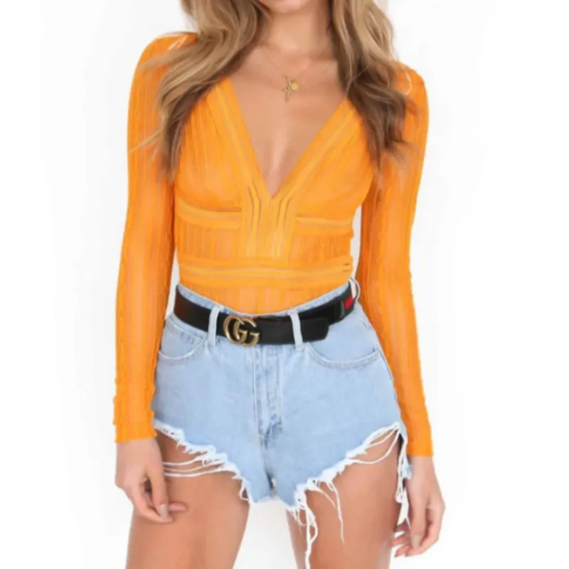 Lace Long Sleeve Bodysuit