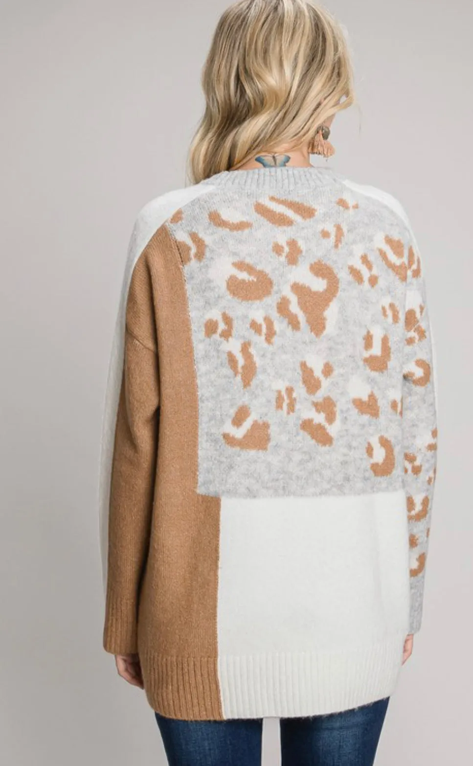 Leopard on the Block Sweater