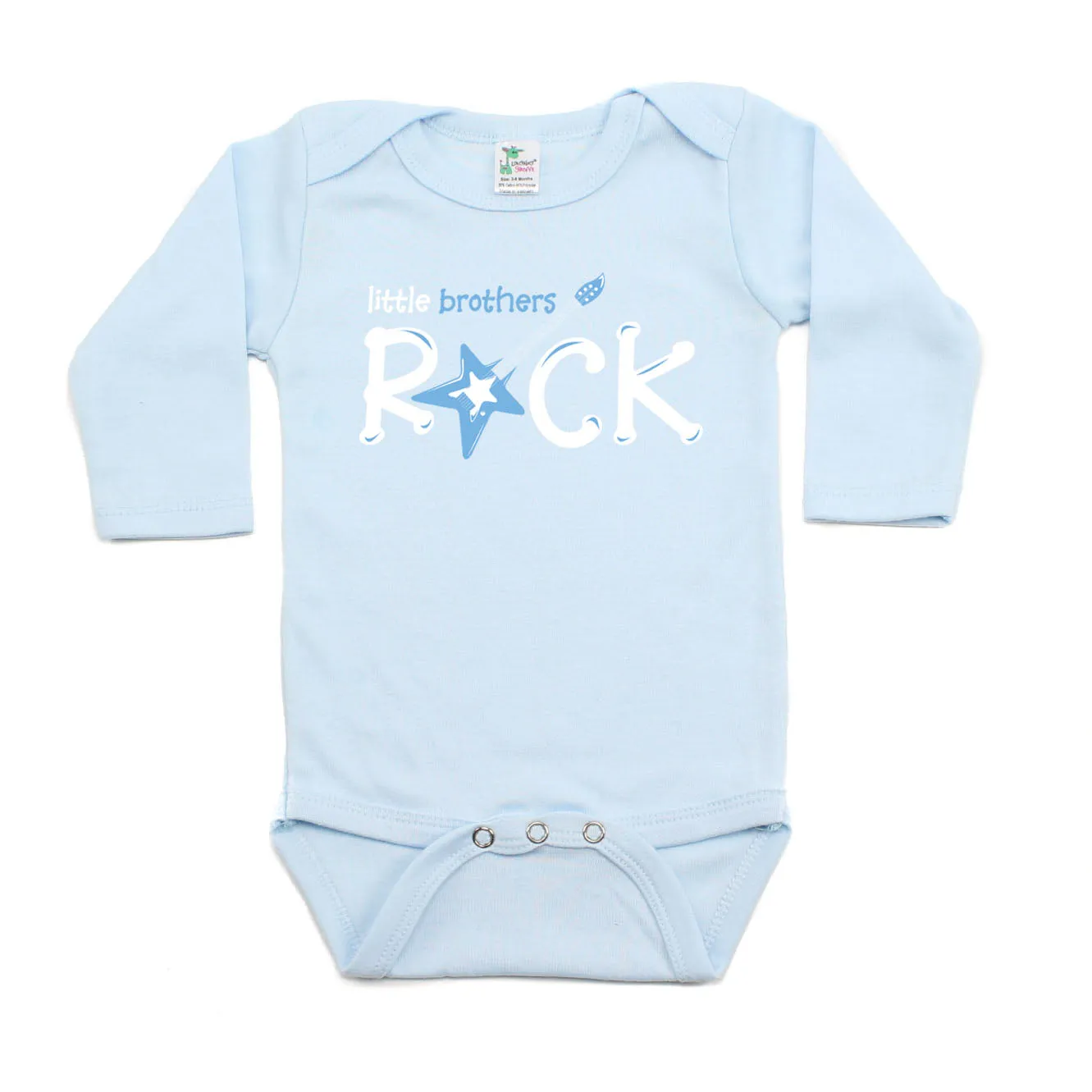 Little Brothers Rock Star Guitar Long Sleeve Baby Infant Bodysuit