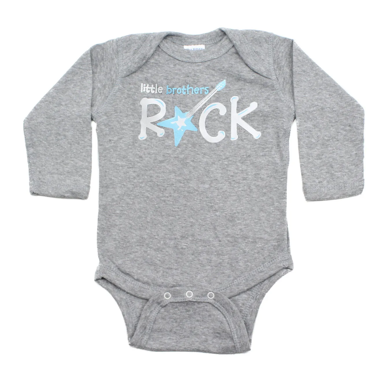 Little Brothers Rock Star Guitar Long Sleeve Baby Infant Bodysuit