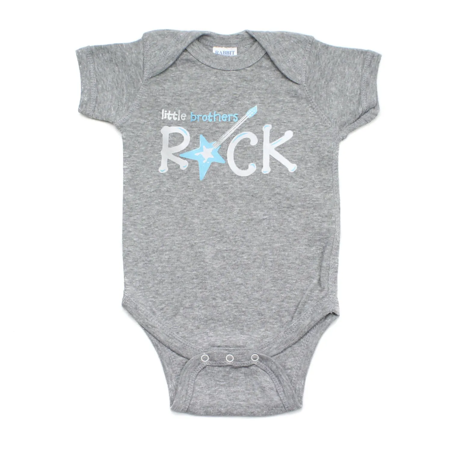 Little Brothers Rock Star Guitar Short Sleeve Baby Infant Bodysuit