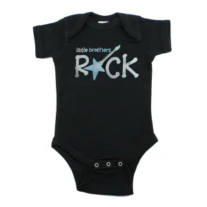 Little Brothers Rock Star Guitar Short Sleeve Baby Infant Bodysuit