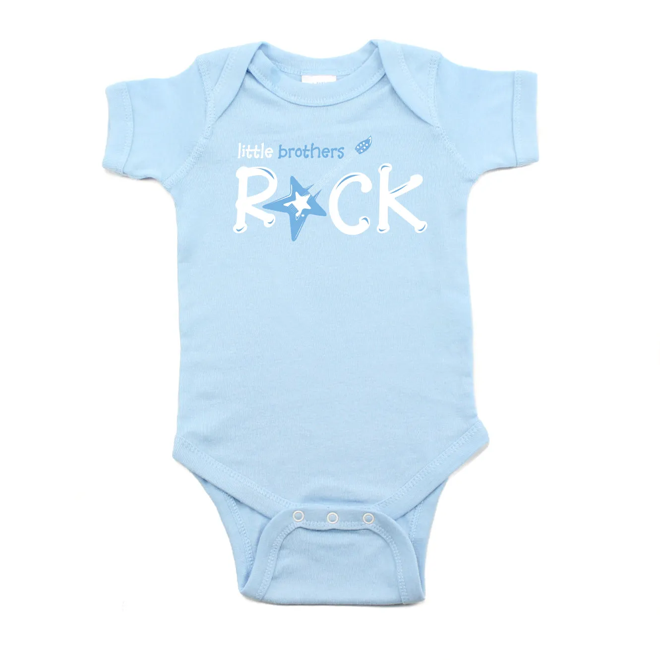 Little Brothers Rock Star Guitar Short Sleeve Baby Infant Bodysuit