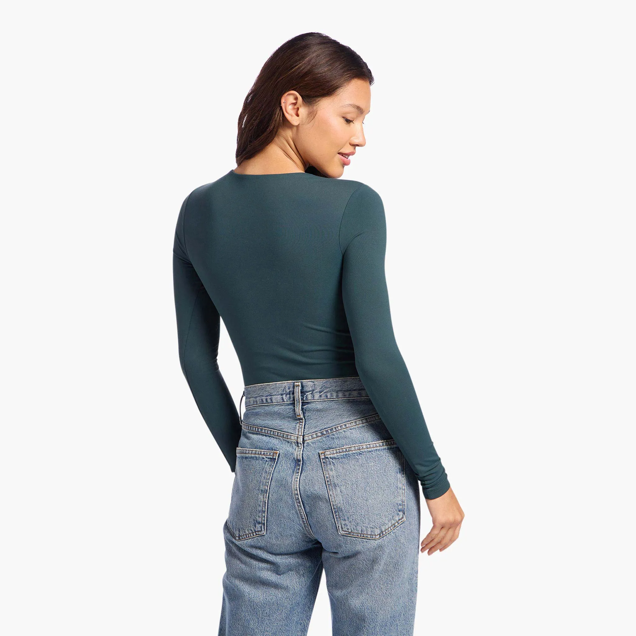 Long Sleeve Crewneck Bodysuit | Alpine