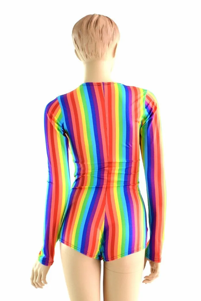 Long Sleeve Rainbow Romper