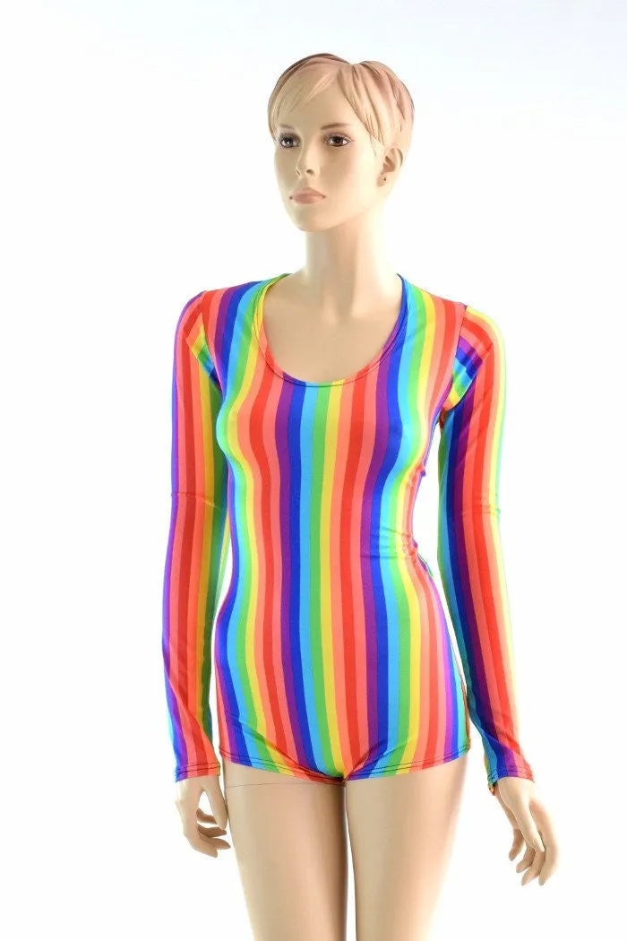 Long Sleeve Rainbow Romper