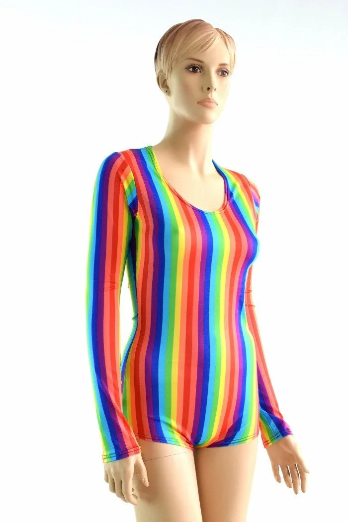 Long Sleeve Rainbow Romper