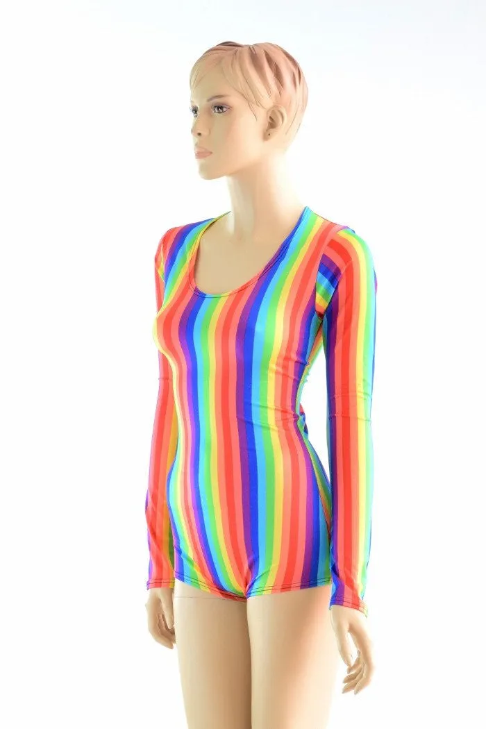 Long Sleeve Rainbow Romper