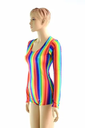 Long Sleeve Rainbow Romper