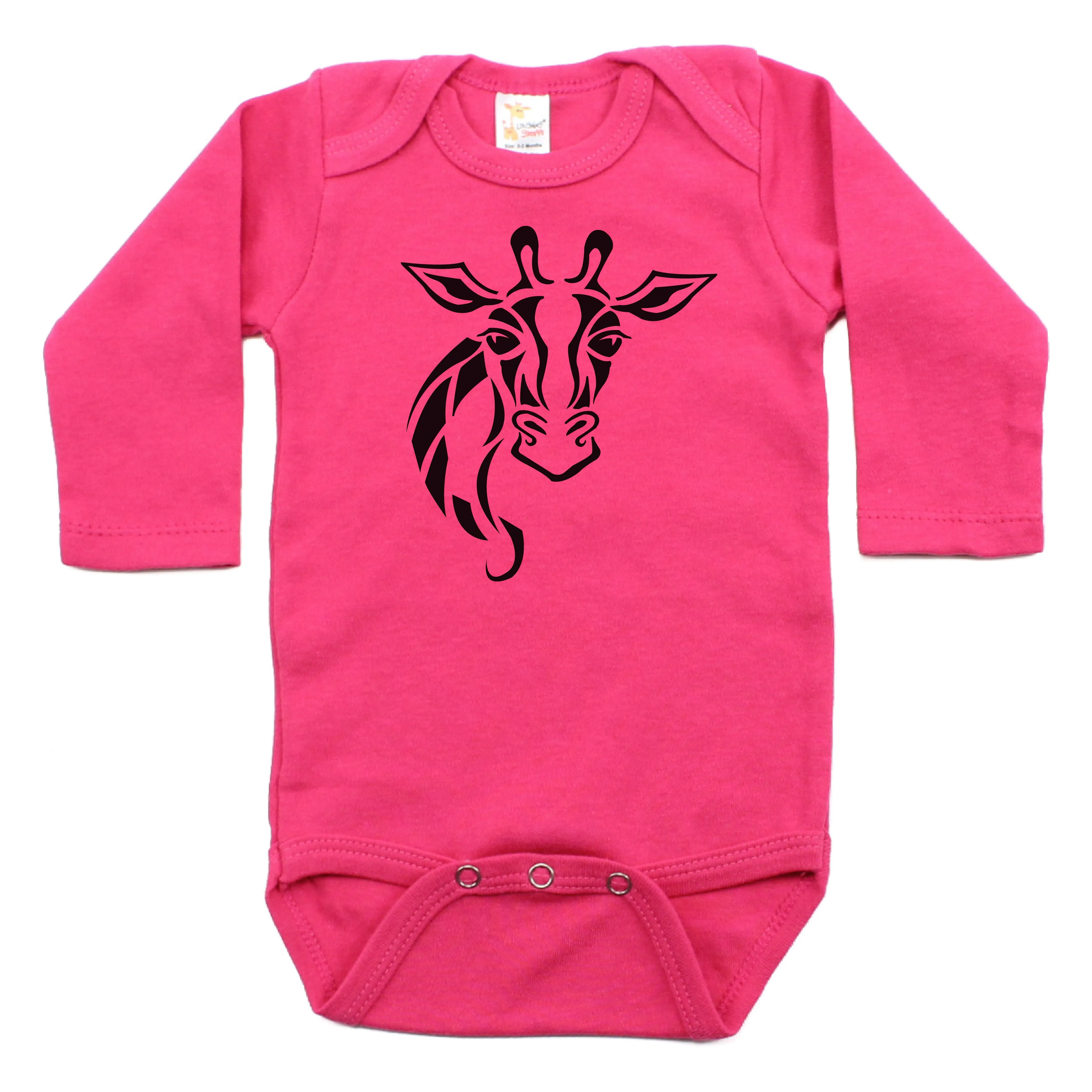 Lovely Giraffe Long Sleeve Bodysuit