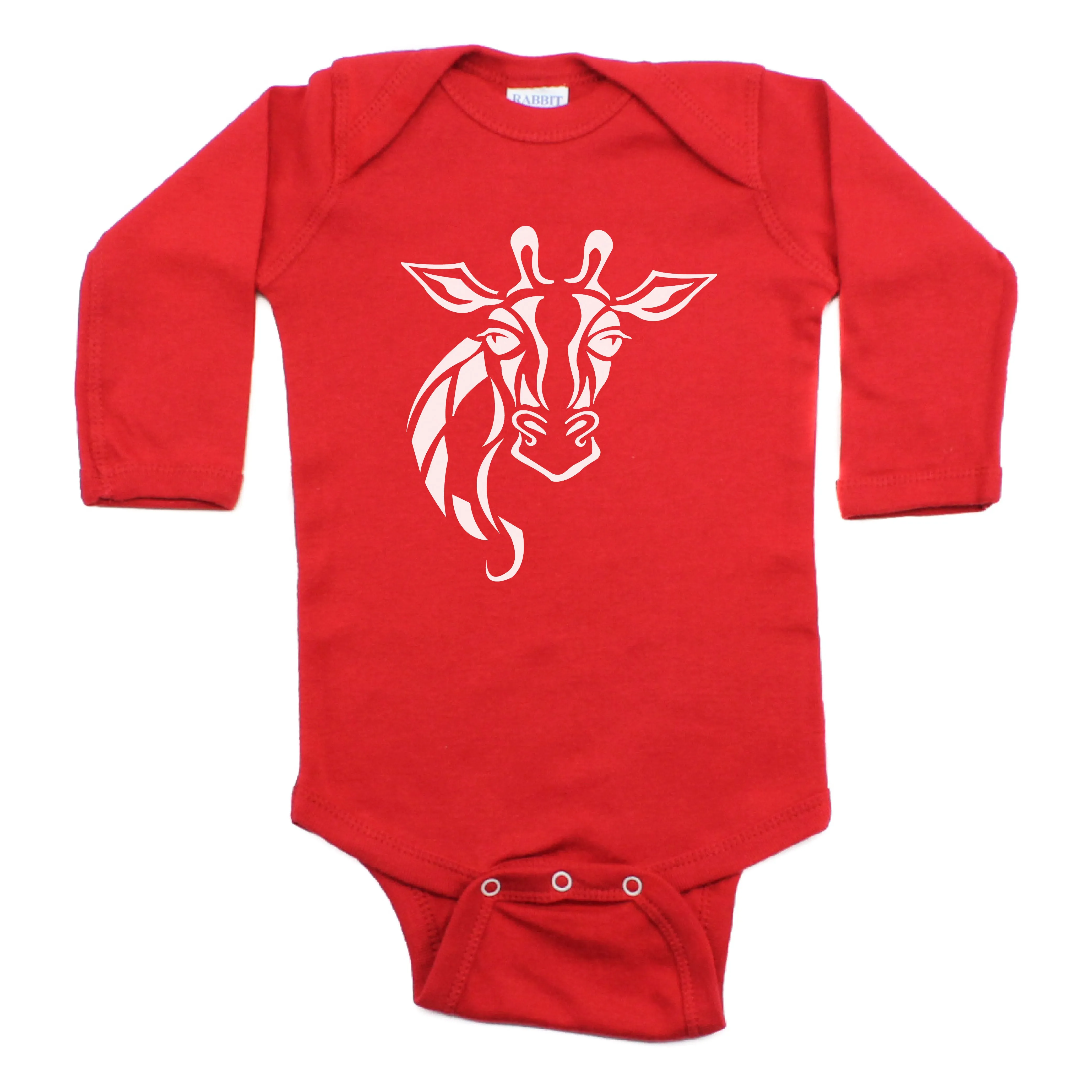 Lovely Giraffe Long Sleeve Bodysuit
