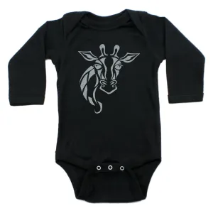 Lovely Giraffe Long Sleeve Bodysuit