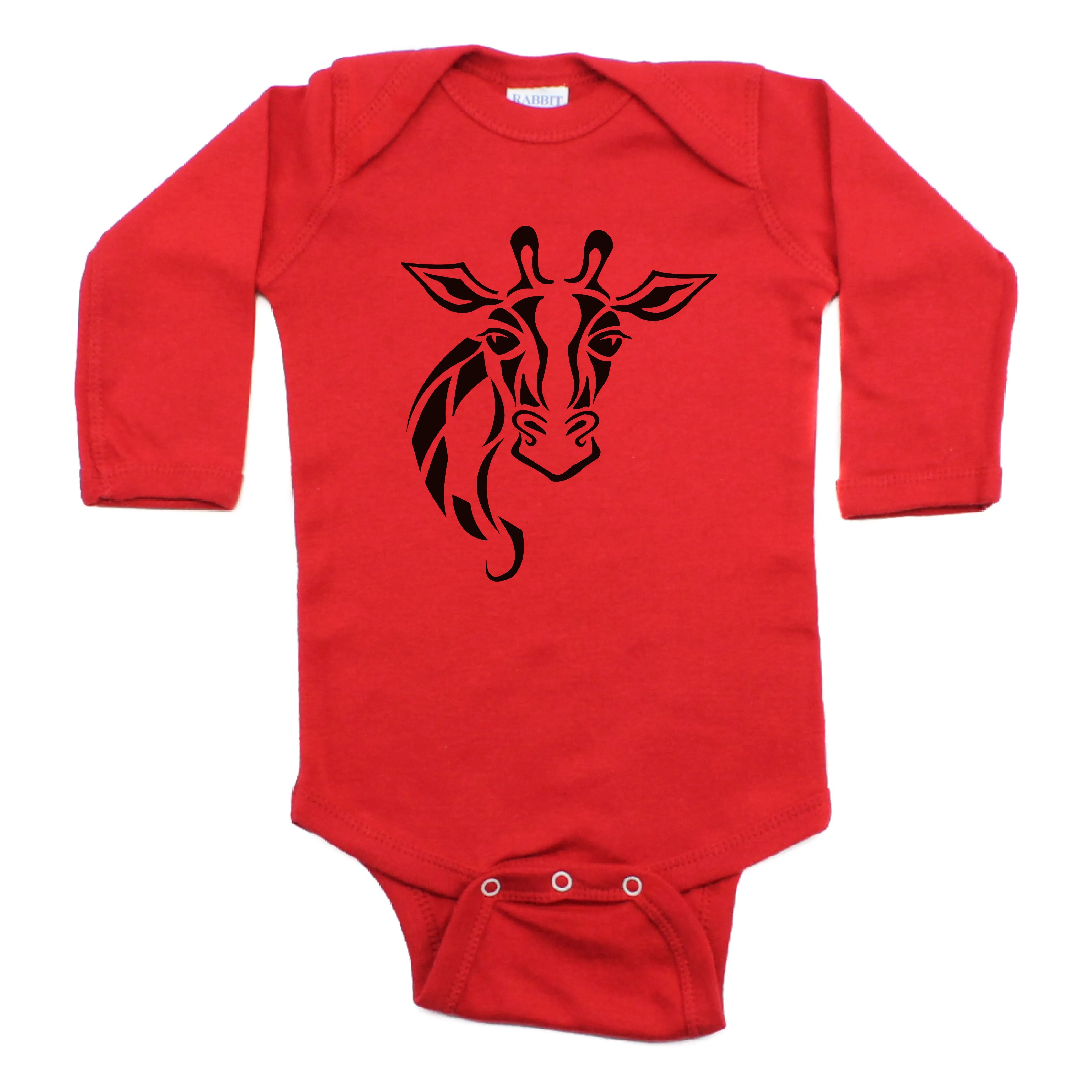 Lovely Giraffe Long Sleeve Bodysuit