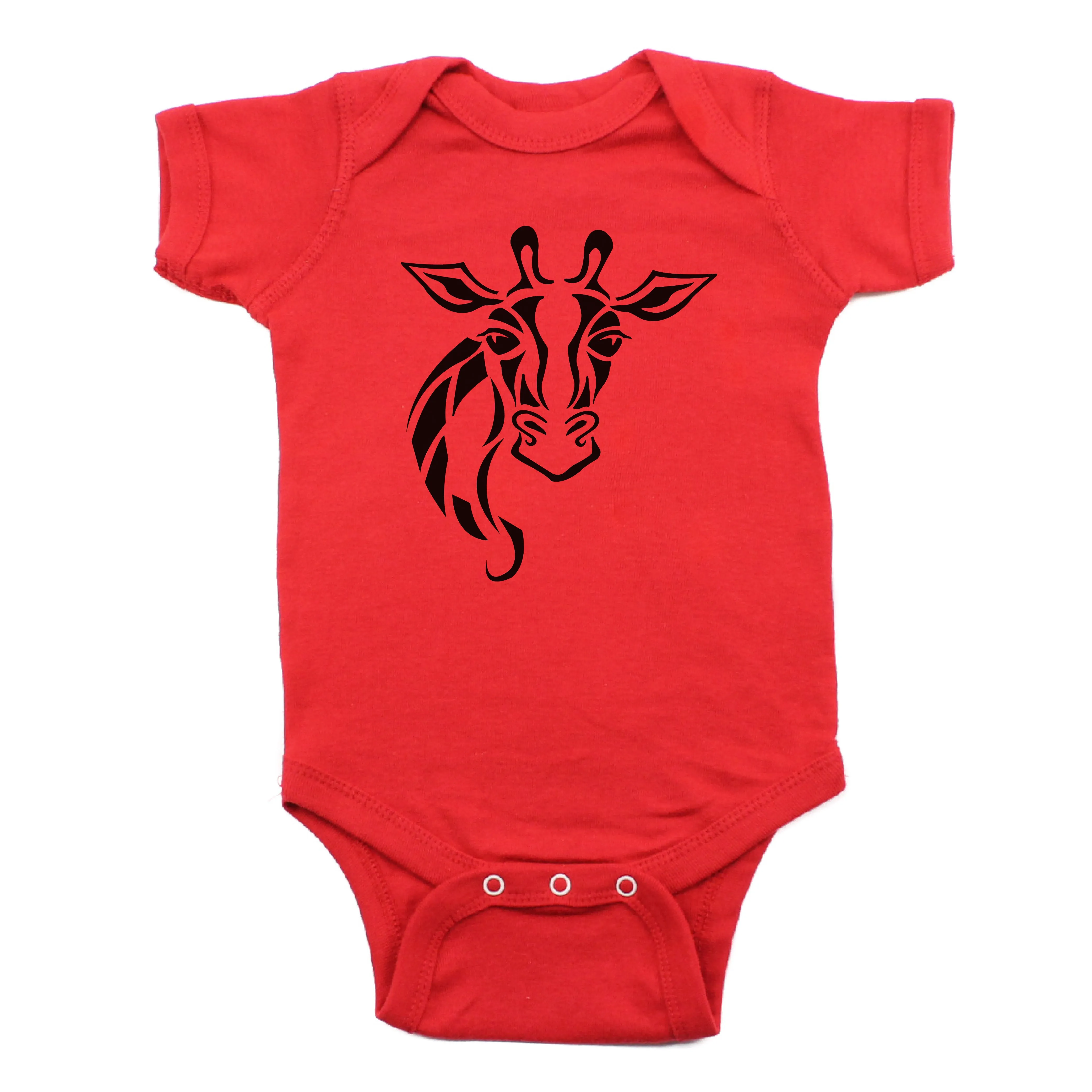 Lovely Giraffe Short Sleeve Bodysuit