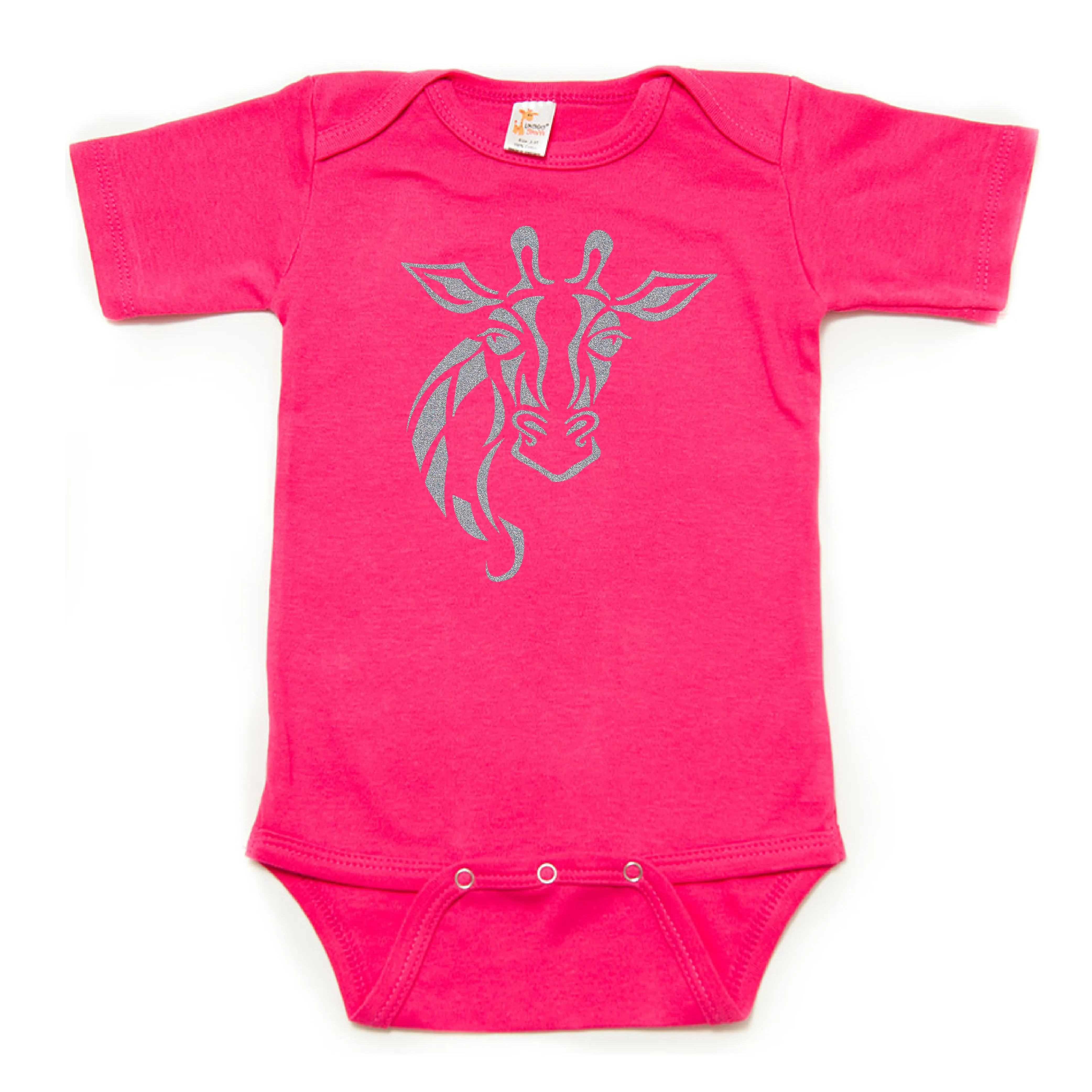 Lovely Giraffe Short Sleeve Bodysuit
