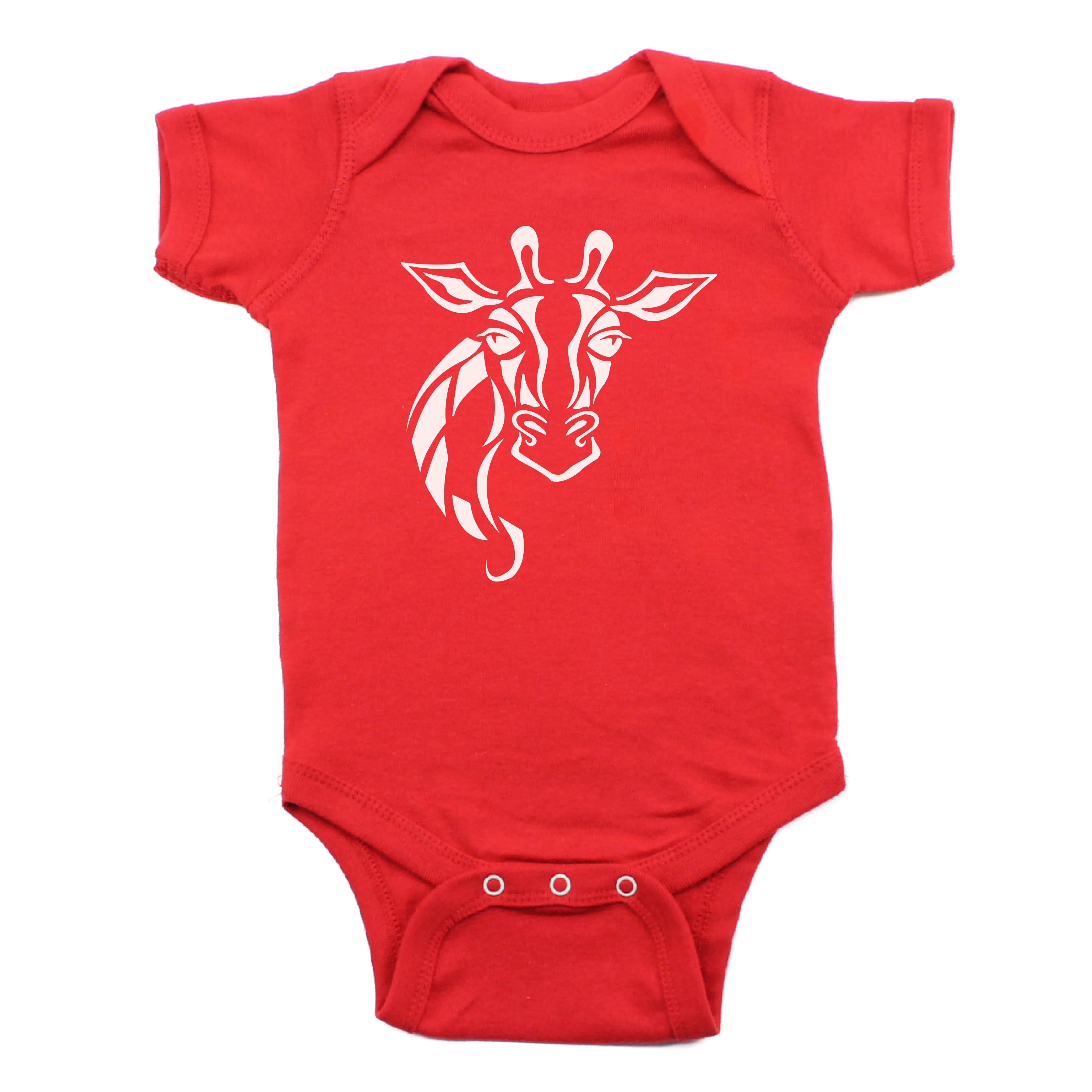 Lovely Giraffe Short Sleeve Bodysuit