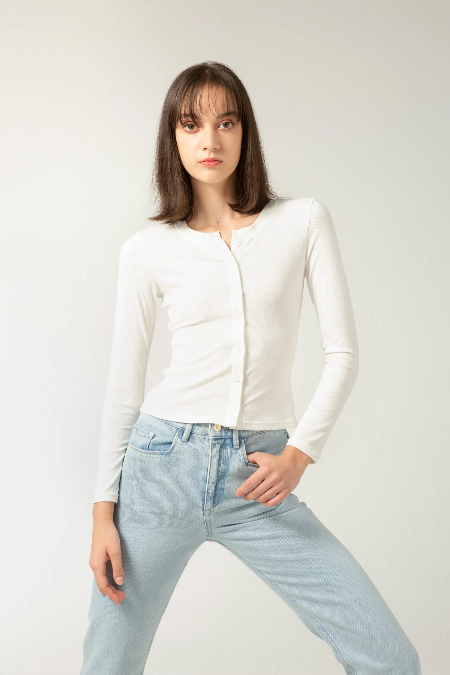 LUV Cardigan - White