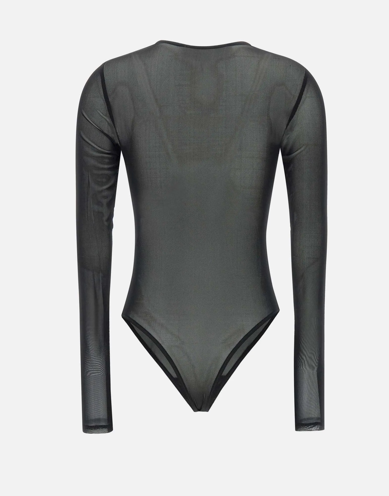 Lycra Black Long Sleeve Bodysuit