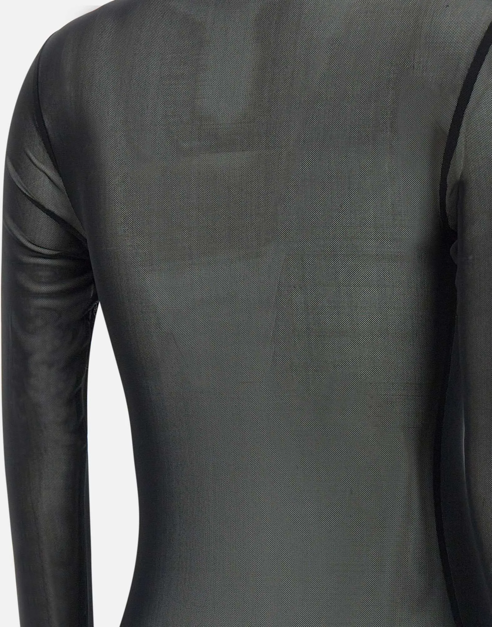 Lycra Black Long Sleeve Bodysuit