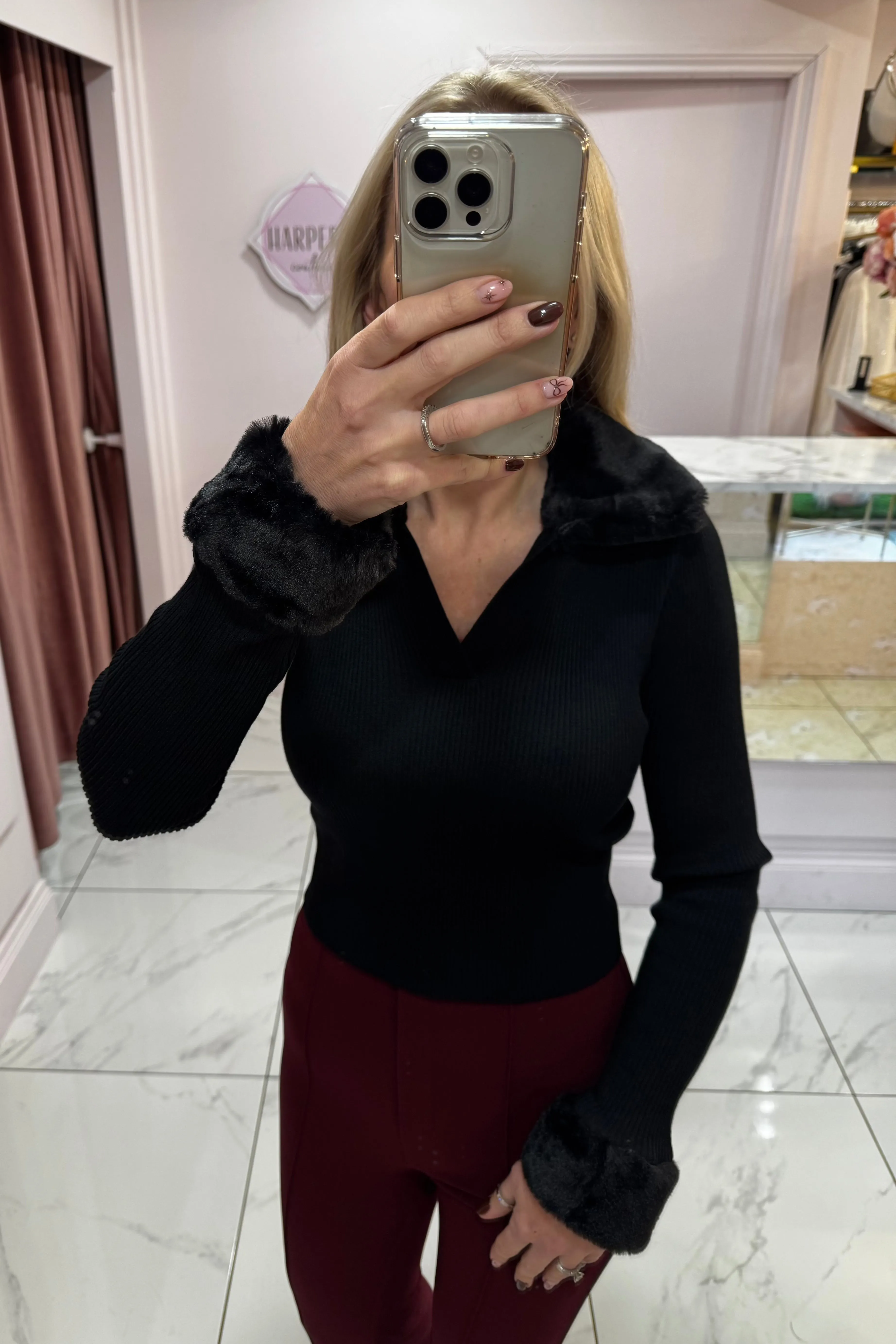Mable Print Long Sleeve Bodysuit