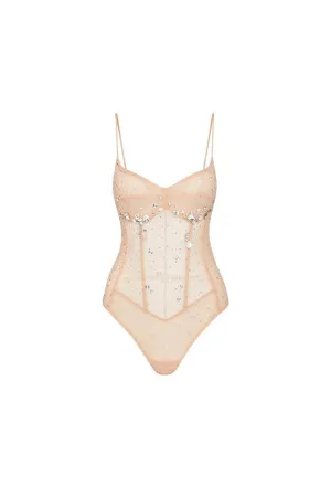 Maisie Bodycon Cami Mesh Bodysuit