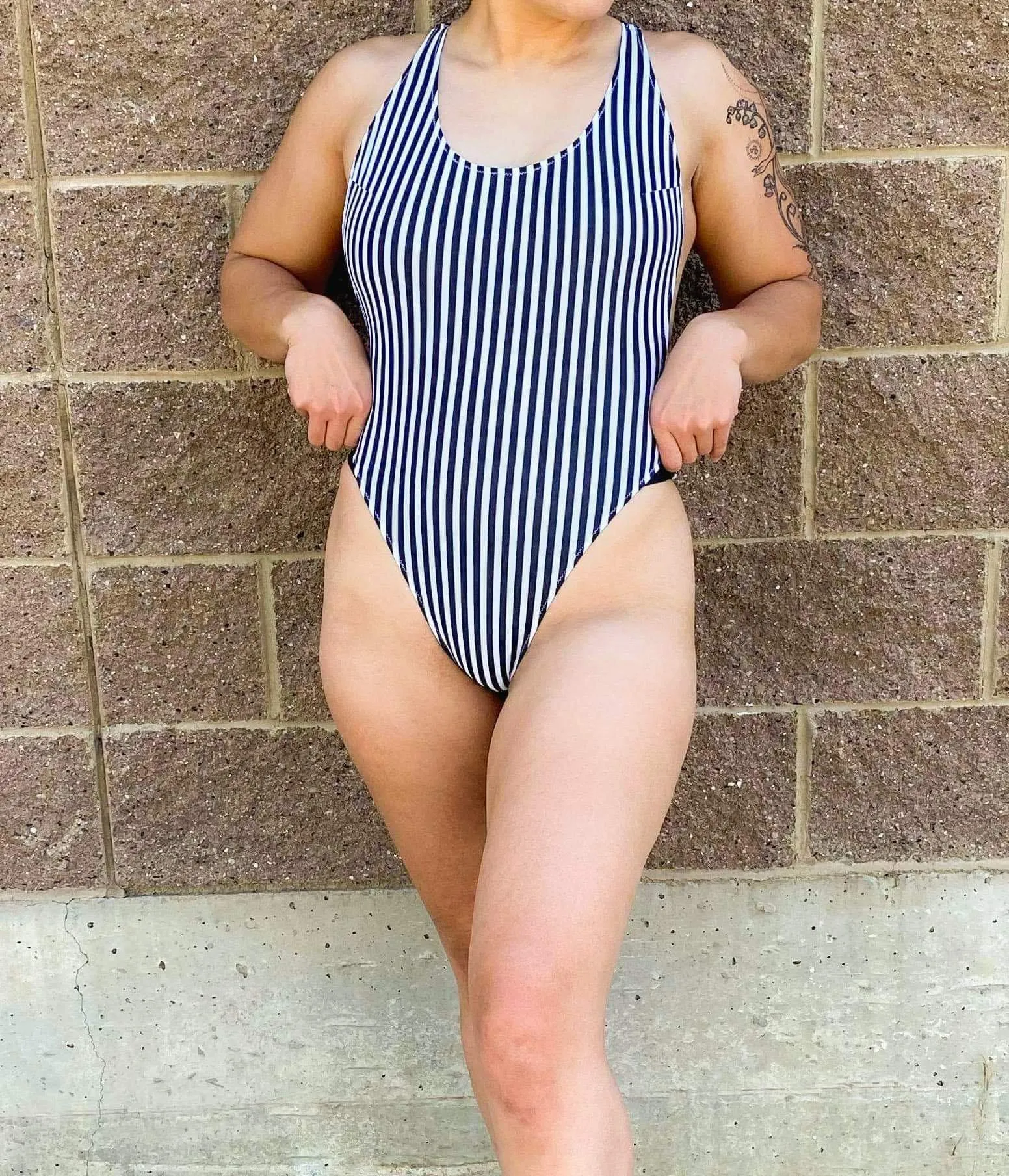 Malibu Bodysuit- Striped