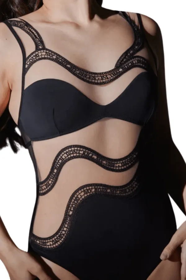 Manifesto Bodysuit- Black