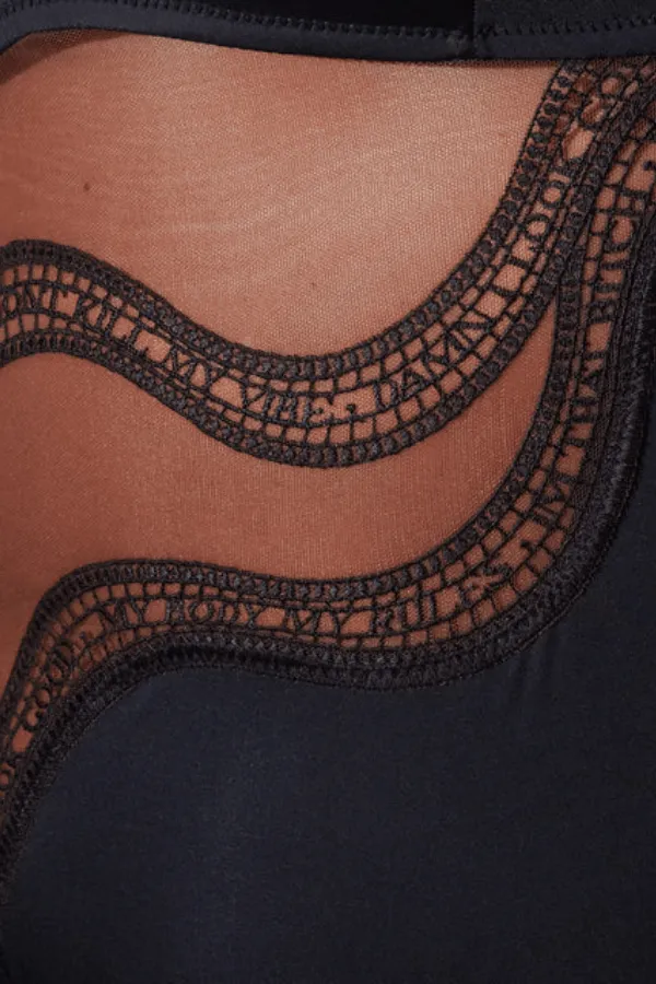 Manifesto Bodysuit- Black