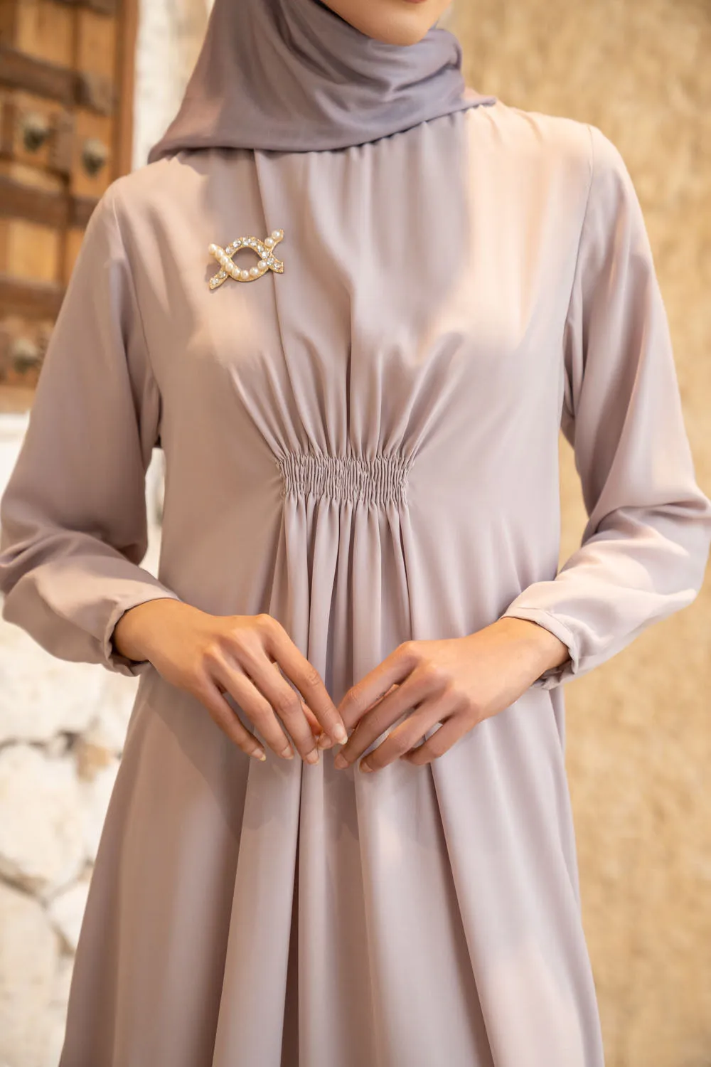 Marella Abaya Outer Graphite Gray