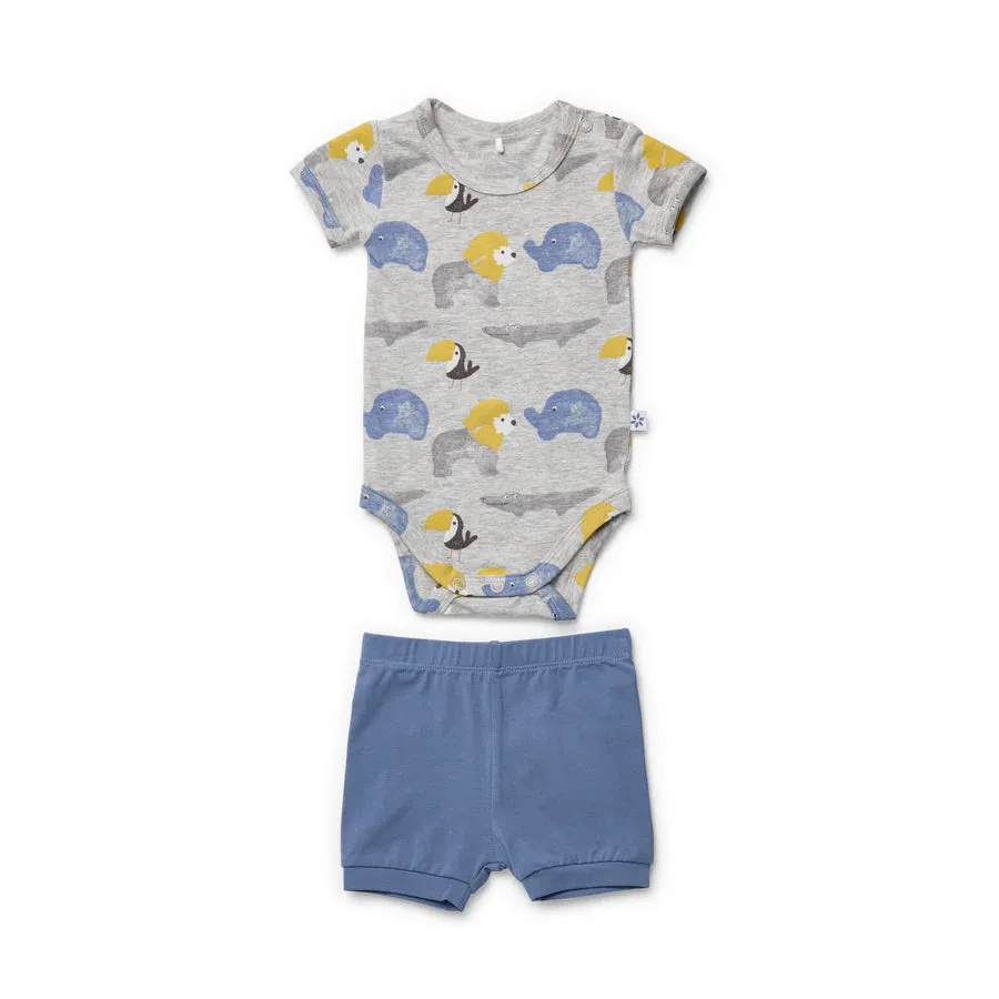 Marquise - Animal Play Bodysuit & Shorts Set
