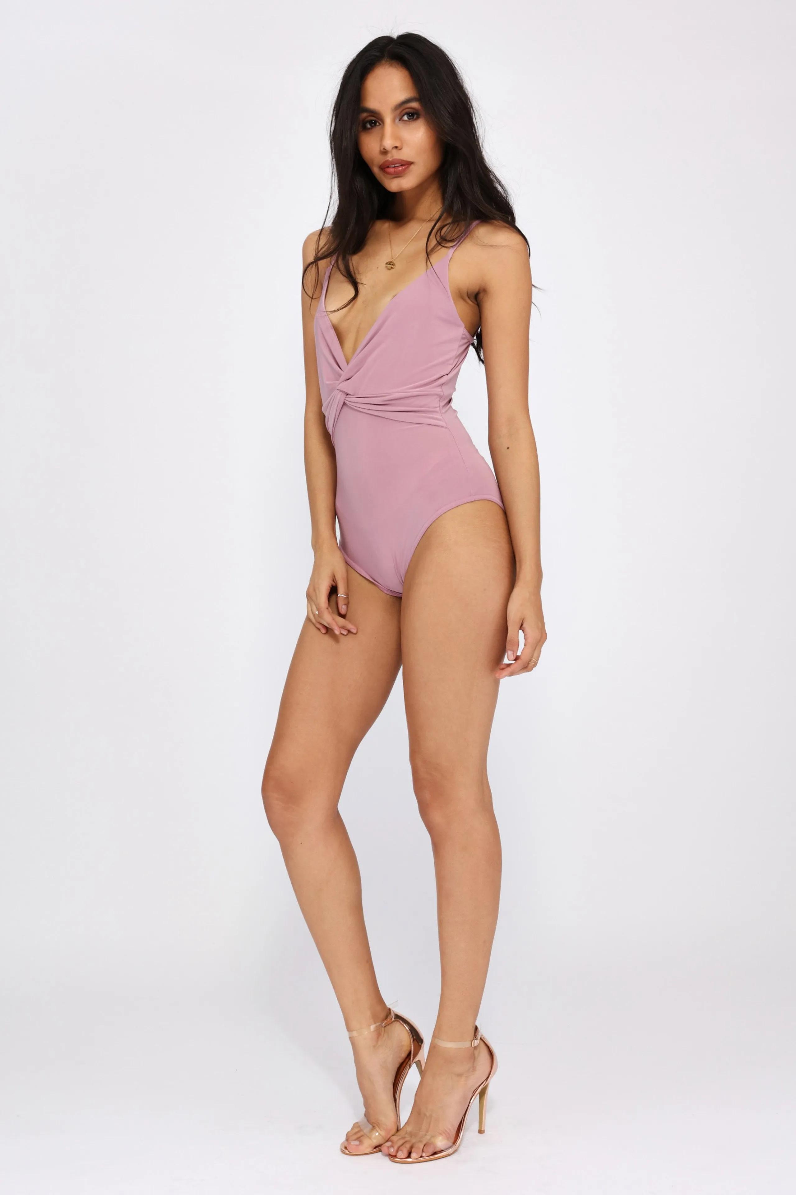 Mauve Wrap Bodysuit