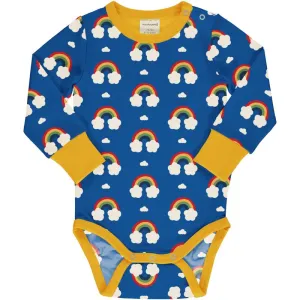 Maxomorra Classic Rainbow Long Sleeved Bodysuit