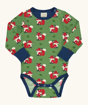 Maxomorra Fox Long Sleeve Bodysuit