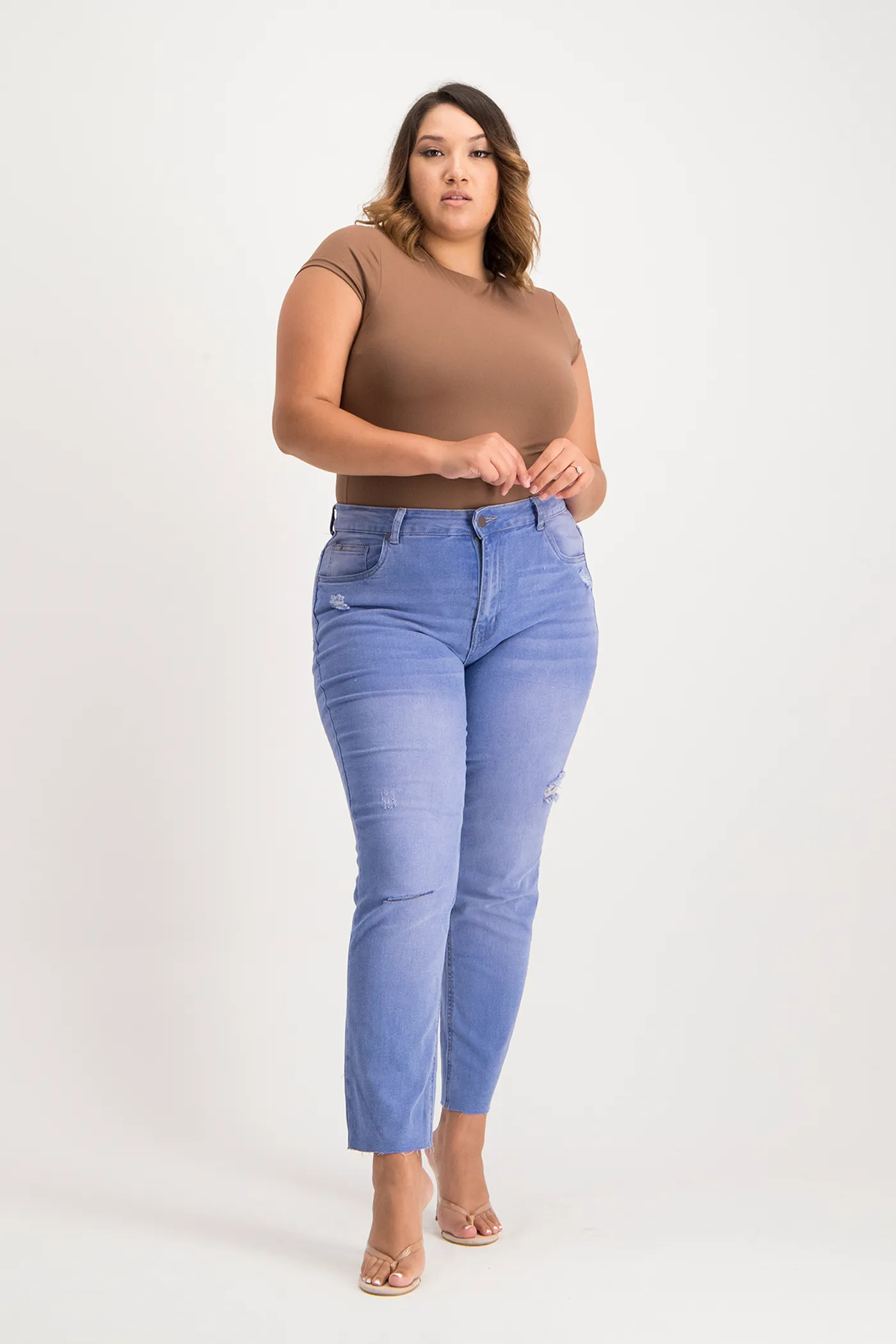 Mbali High-Neck Bodysuit - Mocha