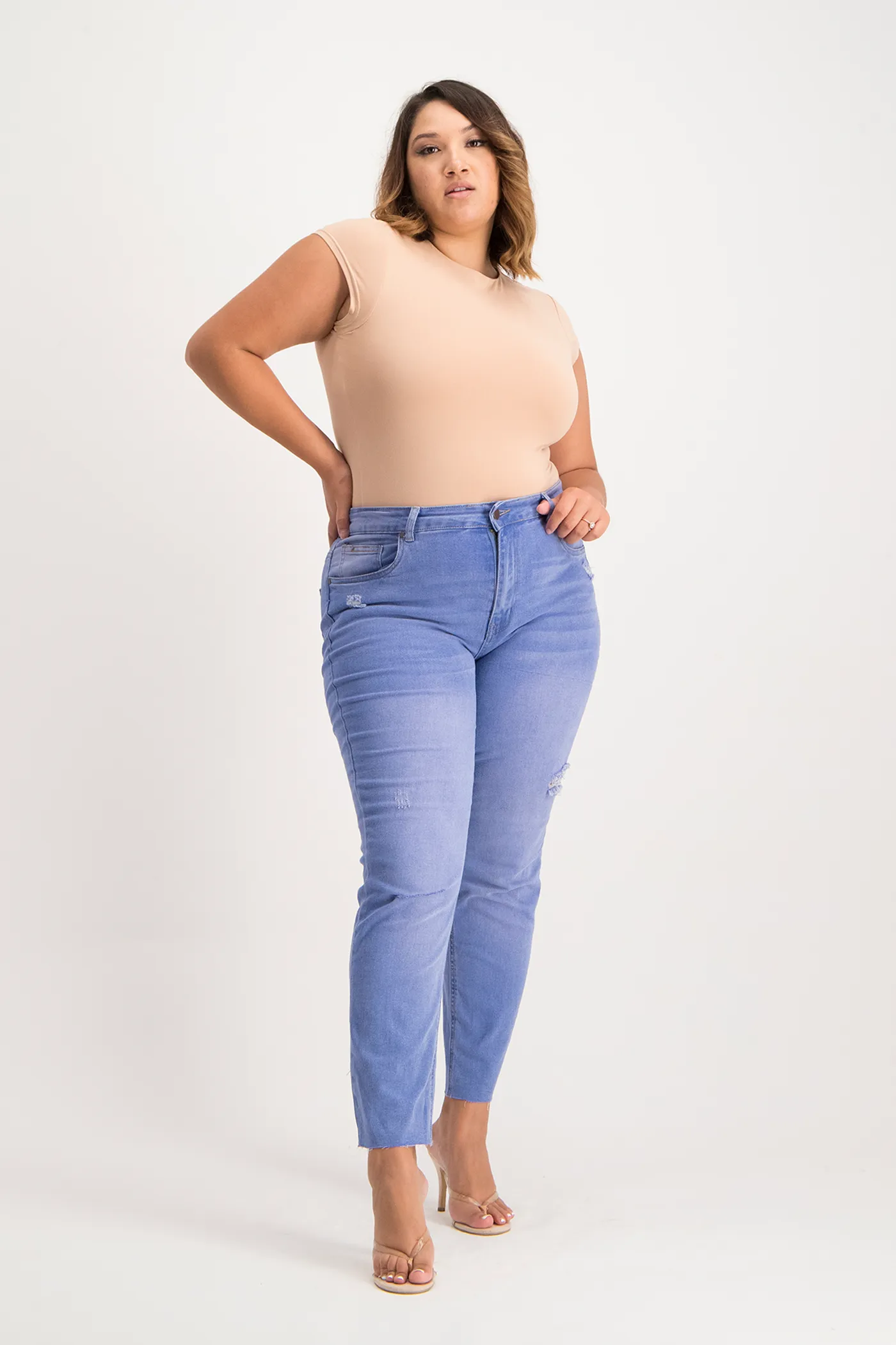 Mbali High-Neck Bodysuit - Nude